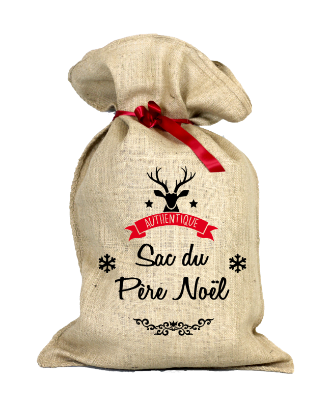 Sac discount noel jute